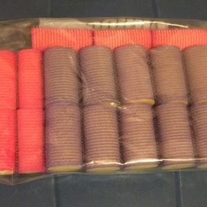 Avon Hair Curlers Soft Velcro Vintage Late 90s 17-Piece Hair Styling Set 2 Sizes